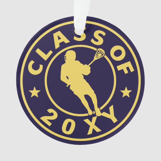 Class of 20?? Lacrosse Ornament (Front)