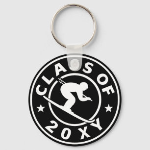 Class of 20?? Skiing Key Ring