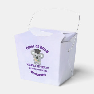 Class of 20xx Cute Koala Bear in Graduation Cap Favour Box