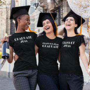 Class of 20xx Graduation Black Shirt