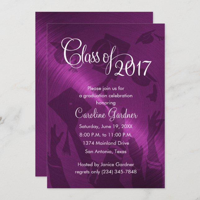 Class of 20XX Graduation Celebration Invitation (Front/Back)