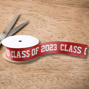 Class of 20XX Graduation Custom Color Gift Ribbon Satin Ribbon