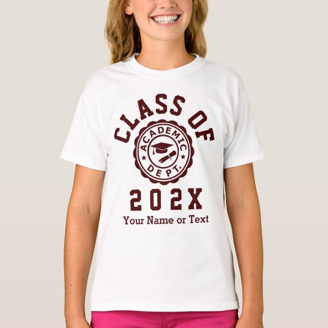 Class Of 20XX Graduation T-Shirt (Front)