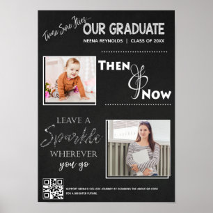Class of 20XX Keepsake Then and Now Graduation  Poster