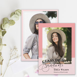 Class of 20XX Modern Photo Graduation Announcement