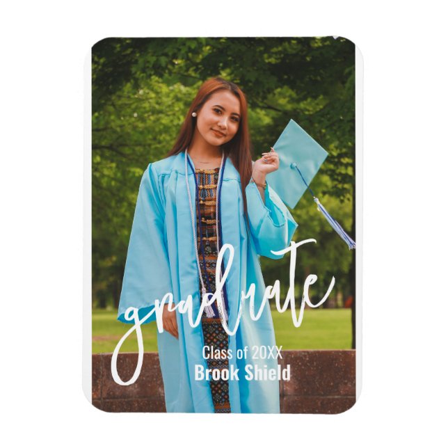 Class of 20xx | Personalised Graduation Photo Magnet (Vertical)