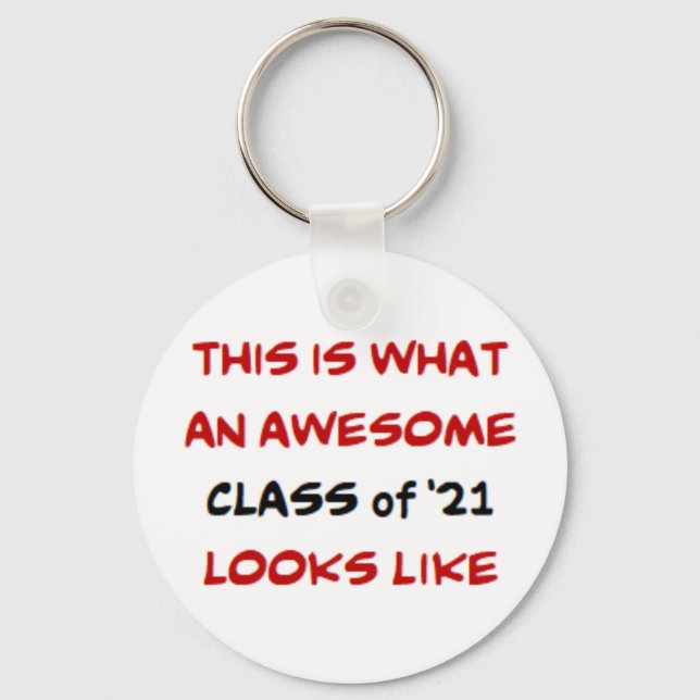 class of '21, awesome key ring (Front)