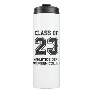 Class of 23 athletics dept graduation personalise thermal tumbler