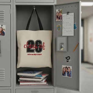 Class of (26) custom senior tote bag