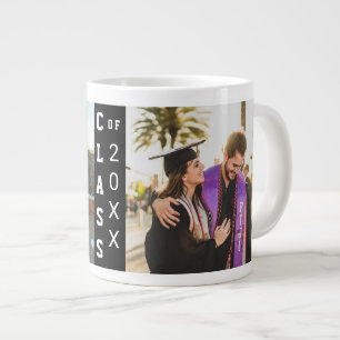 Class of 2 Photo Graduation Large Coffee Mug