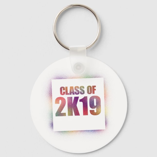 class of 2k19, class of 2019 key ring (Front)