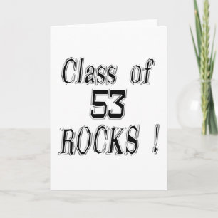 Class of '53 Rocks! Greeting Card