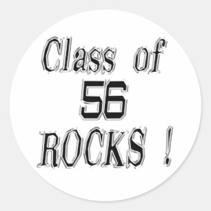Class of '56 Rocks! Sticker