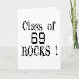 Class of '69 Rocks! Greeting Card