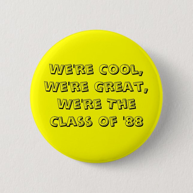 Class of '88 button (Front)