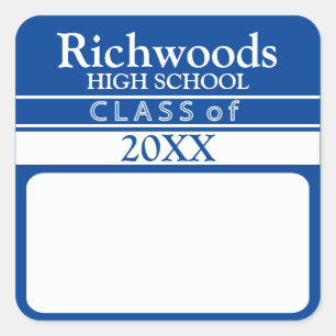 Class Of (Add Year) Name Stickers