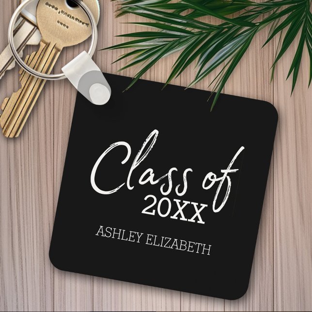Class of ADD YOUR YEAR Graduation Party Key Ring (Personalized Graduation Keychain - Great Party Favor for the Graduation Class)