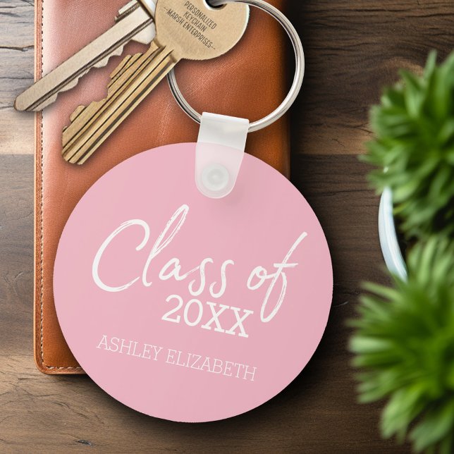 Class of ADD YOUR YEAR Graduation Party Key Ring (Personalized Keychain - Graduation Party Favor)