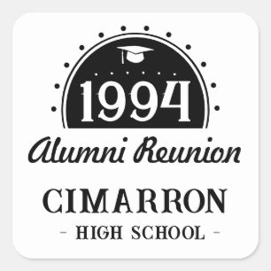 Class of Any Year Alumni Reunion Square Sticker