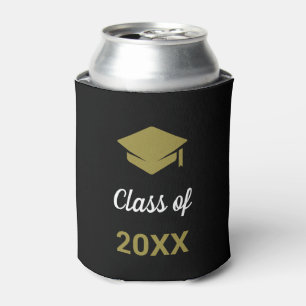 Class Of Any Year Congrats Grad Graduation Cap Can Cooler