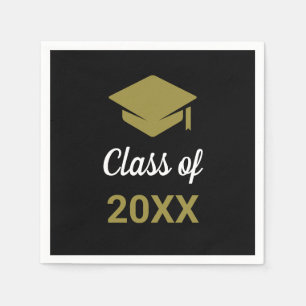 Class Of Any Year Congrats Grad Graduation Cap Napkin