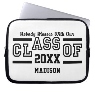 Class of ANY Year custom name laptop sleeves