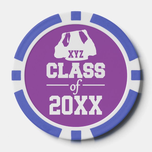Class of ANY year custom poker chips (Front)