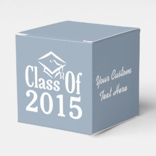 Class of ANY year custom text & color favor box