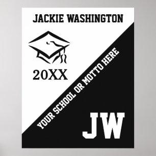 CLASS OF (any year) custom text & color poster