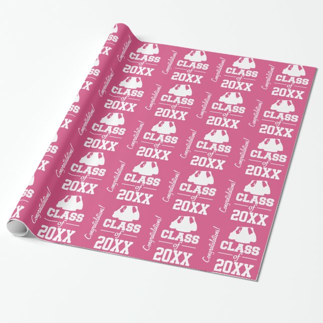 Class of ANY year custom wrapping paper (Unrolled)