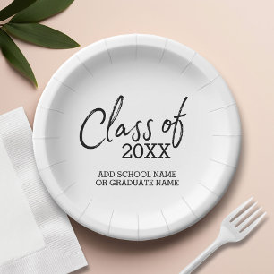 Class of Any Year Graduation Party Paper Plate