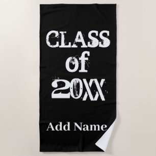 Class Of Enter Year Graduation Customised Beach Towel