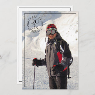 Class of Grad Photo Modern Typography Announcement