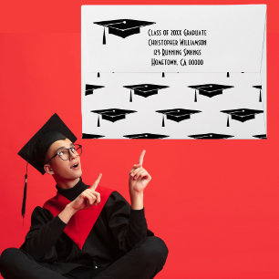 Class of Graduate Graduation Photo Thank You Envelopes