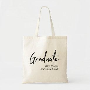 Class of Graduate Tote with monogram and name
