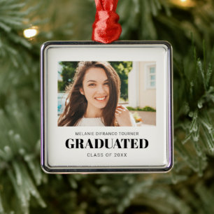 CLASS OF GRADUATION photo  KEEPSAKE Metal Tree Decoration