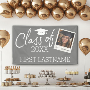 Class of - Graduation Square Photo Collage Banner
