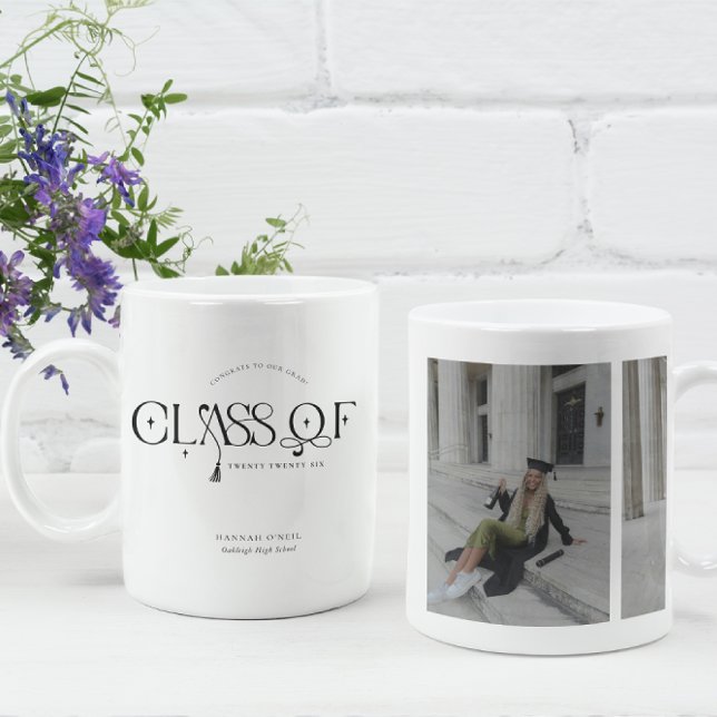 Class Of | Graduation Two Photo Coffee Mug (Creator Uploaded)