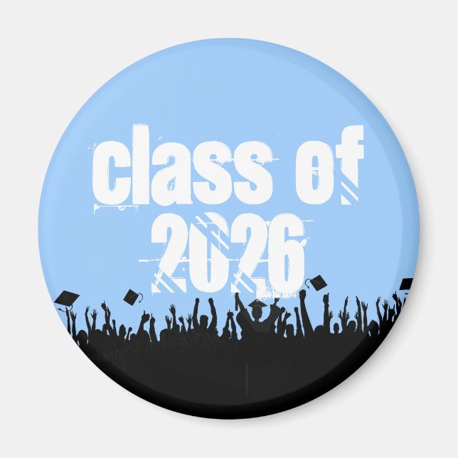 Class of Graduation You Choose Background colour Magnet (Front)