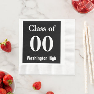 Class of Name of School and Year Any Colour Napkin