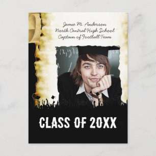 Class of Parchment Scroll Senior Graduation Invite