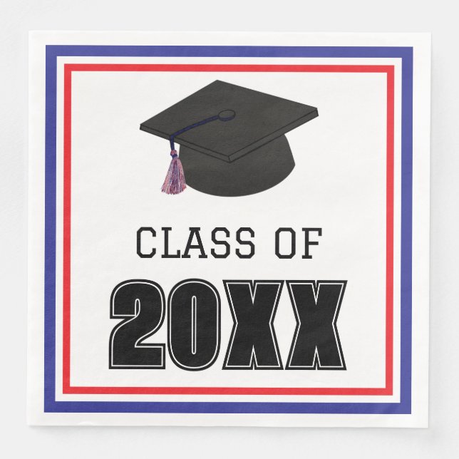 Class of Red, White, and Blue Napkin (Front)