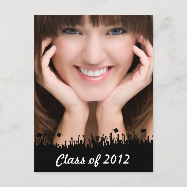 Class of  Senior Graduation Open House Announcement Postcard (Front)