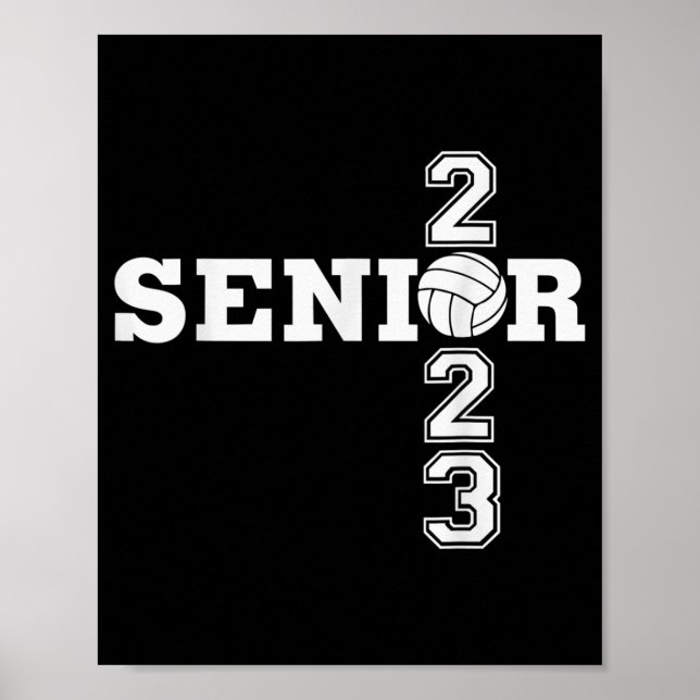 Class of  Volleyball Senior Boys Girls Seniors  Poster (Front)