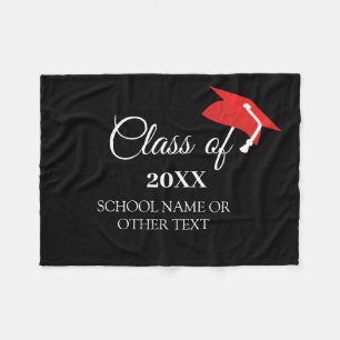 Class of with Custom Year and High School Fleece Blanket