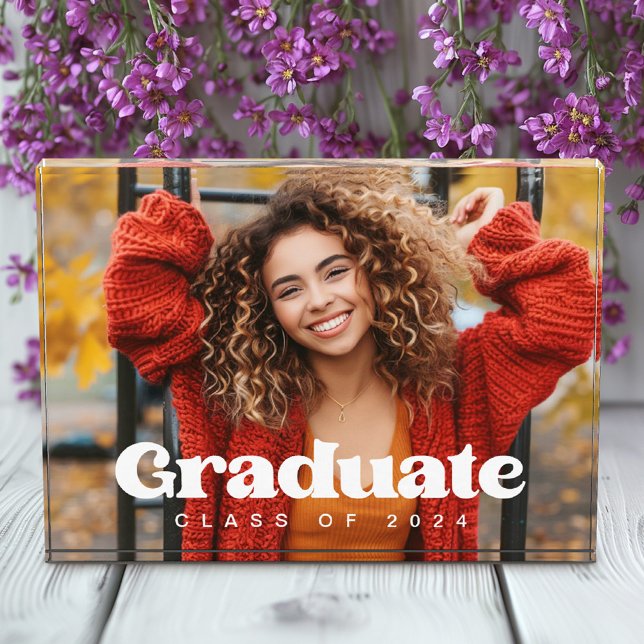 Class of year 2024 school modern graduation photo block (Class of year 2024 school modern graduation photo block)