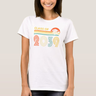 Class Of Year 2039 For Men Women Graduation Senior T-Shirt