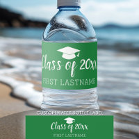 Class of Year and Name - Graduation Cap Green