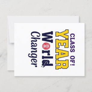 Class of year Future Changer Graduation Postcard
