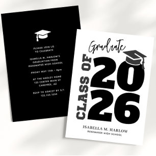 Class of Year Graduation Party Invitation